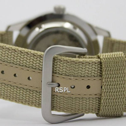 Seiko 5 Sports Automatic SNZG07K1 SNZG07 SNZG07K Military Nylon Strap Mens Watch