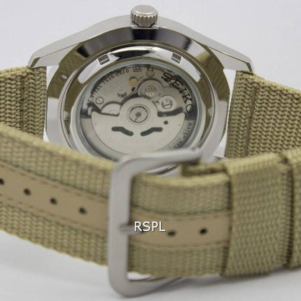 Seiko 5 Sports Automatic SNZG07K1 SNZG07 SNZG07K Military Nylon Strap Mens Watch