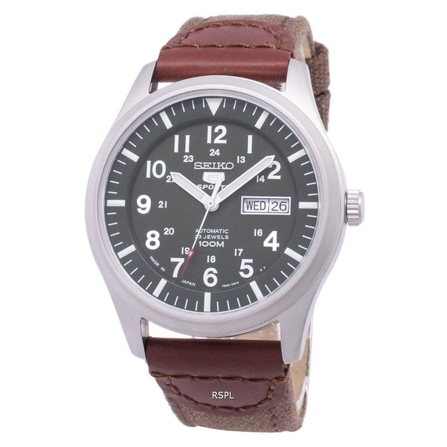 Seiko 5 Sports Automatic Japan Made Canvas Strap SNZG09J1-NS1 Men's Watch
