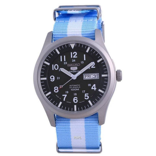 Seiko 5 Sports Automatic Japan Made SNZG09J1-var-NATO24 100M Mens Watch
