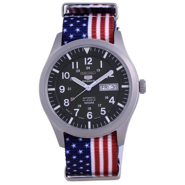 Seiko 5 Sports Automatic Japan Made SNZG09J1-var-NATO27 100M Mens Watch