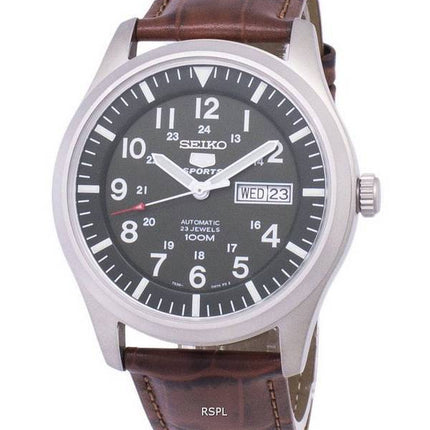 Seiko 5 Sports Automatic Ratio Brown Leather SNZG09K1-LS7 Men's Watch