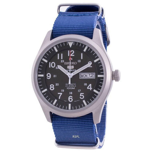 Seiko 5 Sports Military Automatic SNZG09K1-var-NATO8 100M Men's Watch