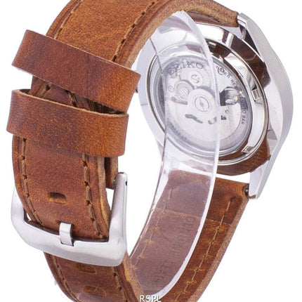 Seiko 5 Sports Automatic Ratio Brown Leather SNZG11K1-LS9 Men's Watch