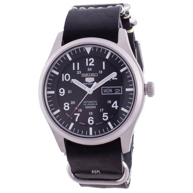 Seiko 5 Sports Black Dial Automatic SNZG15J1-var-LS19 100M Mens Watch