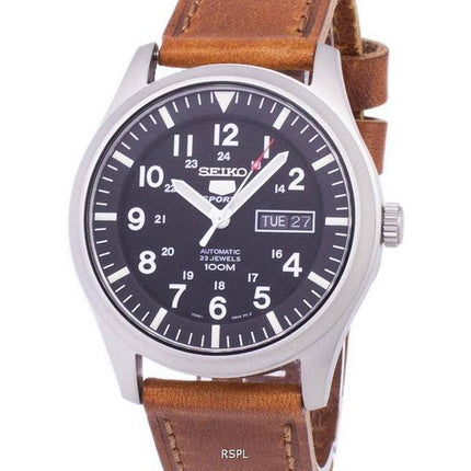 Seiko 5 Sports Automatic Ratio Brown Leather SNZG15K1-LS9 Men's Watch