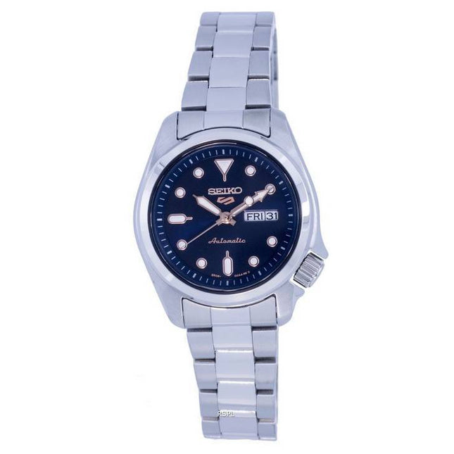 Seiko 5 Sports Automatic Stainless Steel Blue Dial SRE003 SRE003K1 SRE003K 100M Womens Watch