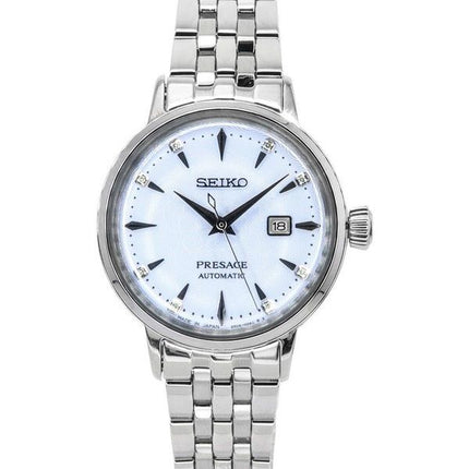 Seiko Presage Cocktail Time Skydiving Diamond Accents Blue Dial Automatic SRE007J1 Womens Watch
