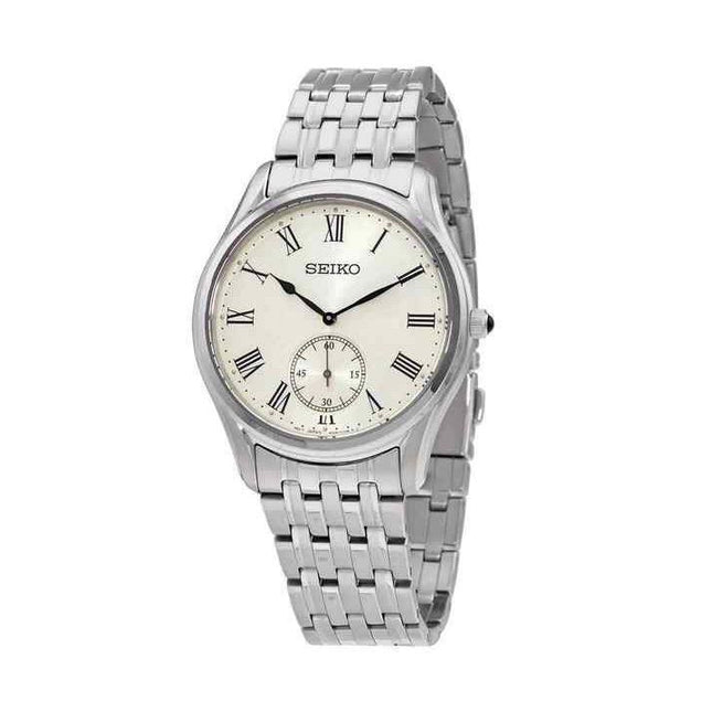 Seiko Conceptual Stainless Steel Cream Dial Quartz SRK047P1 Men's Watch