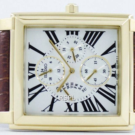 Seiko Retrograde Quartz Multi-Function SRL018 SRL018P1 SRL018P Men's Watch