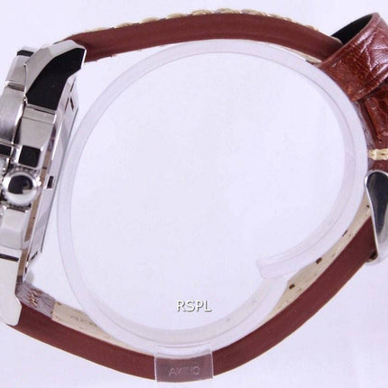 Seiko 5 Sports Automatic Ratio Brown Leather SRP481K1-LS1 Mens Watch