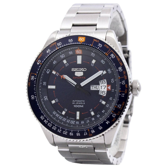 Seiko 5 Sports Automatic 24 Jewels Pilot Japan Made SRP609J1 SRP609J Men's Watch