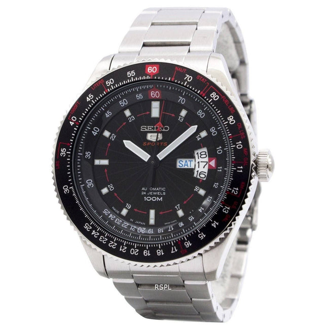 Seiko 5 Sports Automatic 24 Jewels Pilot Japan Made SRP613J1 SRP613J Men's Watch