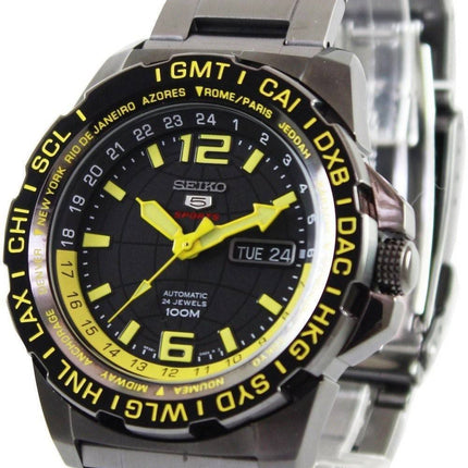 Seiko 5 Sports Automatic 24 Jewels World Time SRP689K1 SRP689K Mens Watch