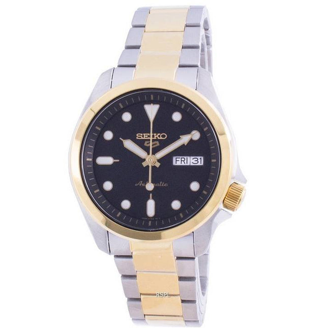 Seiko 5 Sports Black Dial Automatic SRPE60 SRPE60K1 SRPE60K 100M Men's Watch