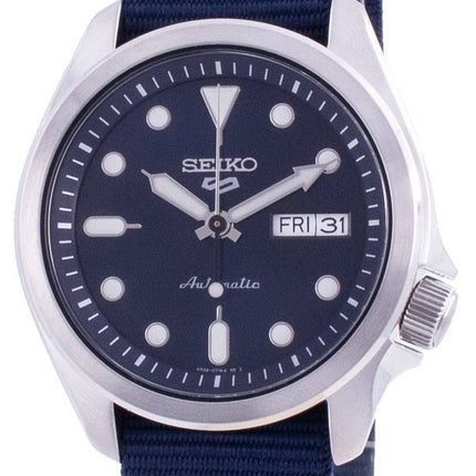Seiko 5 Sports Blue Dial Nylon Strap Automatic SRPE63 SRPE63K1 SRPE63K 100M Men's Watch