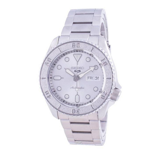 Seiko 5 Sports Silver Dial Stainless Steel Automatic SRPE71 SRPE71K1 SRPE71K 100M Men's Watch