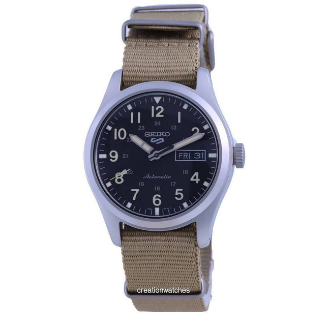 Seiko 5 Sports Field Black Dial Automatic SRPG35 SRPG35K1 SRPG35K 100M Men's Watch