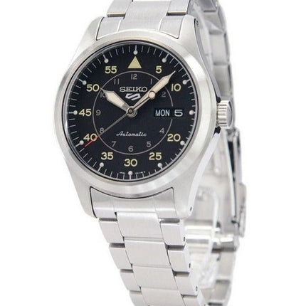 Seiko 5 Sports Flieger Field Stainless Steel Black Dial Automatic SRPH27K1 100M Men's Watch