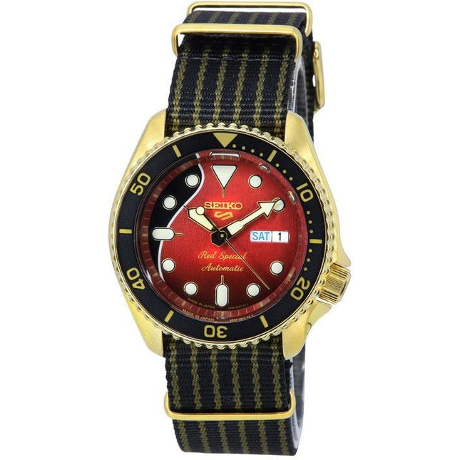 Seiko 5 Sports Brian May Red Special Limited Edition Nylon Strap Automatic SRPH80J1 100M Men's Watch