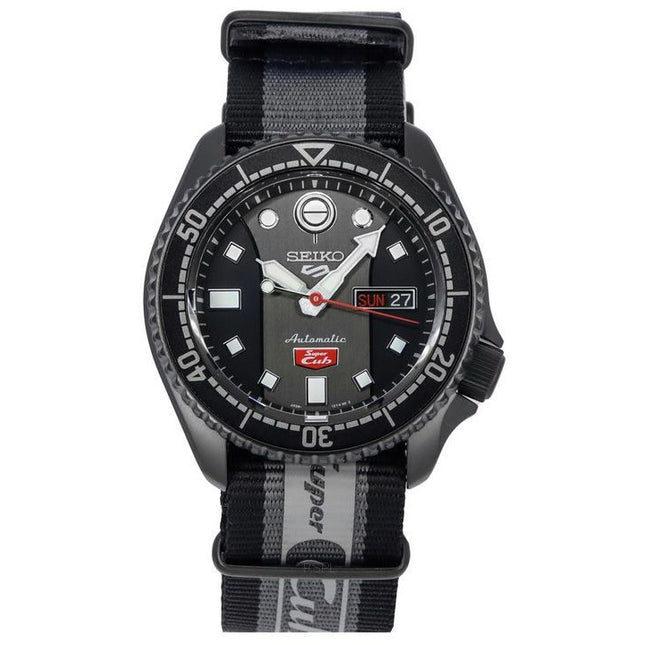 Seiko 5 Sports Honda Super Cub Limited Edition Black And Grey Dial Automatic SRPJ75K1 100M Mens Watch