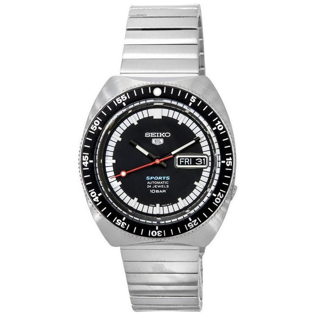 Seiko 5 Sports SKX 55th Anniversary Limited Edition Stainless Steel Black Dial 24 Jewels Automatic SRPK17K1 100M Men's Watch