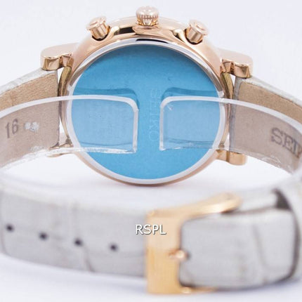 Seiko Chronograph Quartz Crystals SRW834 SRW834P1 SRW834P Womens Watch