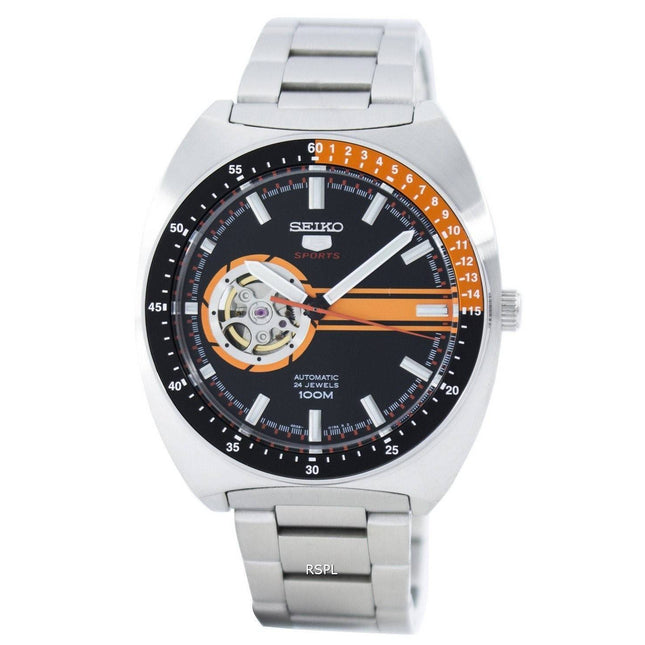 Seiko 5 Sports Automatic 24 Jewels Open Heart Dial SSA331 SSA331K1 SSA331K Men's Watch