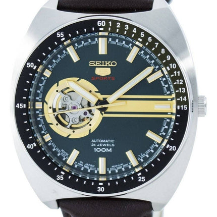 Seiko 5 Sports Automatic 24 Jewels Open Heart Dial Japan Made SSA333 SSA333J1 SSA333J Men's Watch