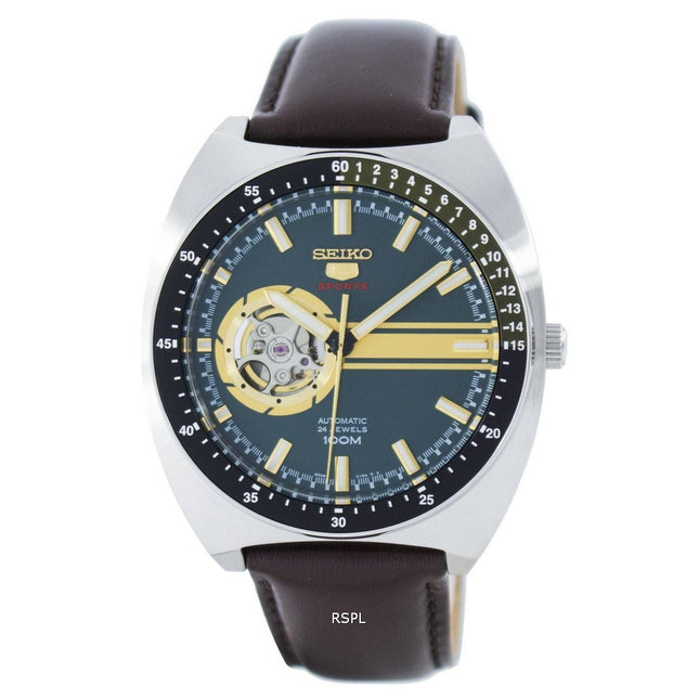 Seiko 5 Sports Automatic 24 Jewels Open Heart Dial SSA333 SSA333K1 SSA333K Men's Watch