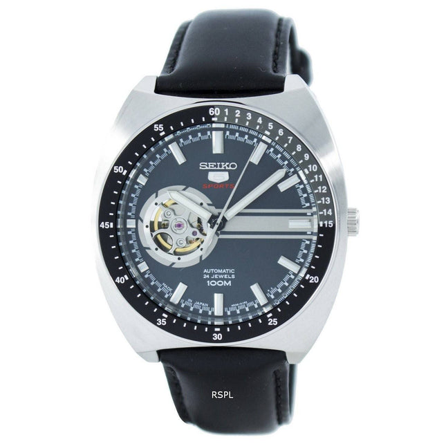 Seiko 5 Sports Automatic 24 Jewels Open Heart Dial Japan Made SSA335 SSA335J1 SSA335J Men's Watch