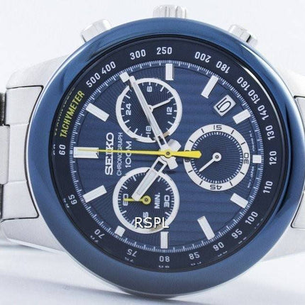 Seiko Sports Chronograph Quartz Tachymeter SSB207 SSB207P1 SSB207P Men's Watch