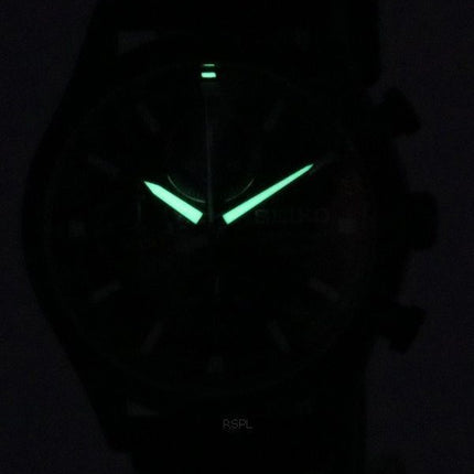 Seiko Conceptual Chronograph Nylon Strap Black Dial Quartz SSB421P1 100M Men's Watch