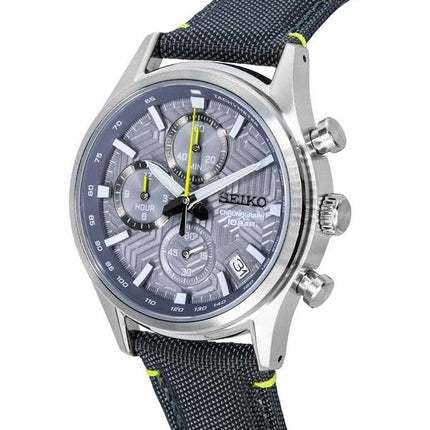 Seiko Conceptual Chronograph Nylon Strap Grey Dial Quartz SSB423P1 100M Men's Watch