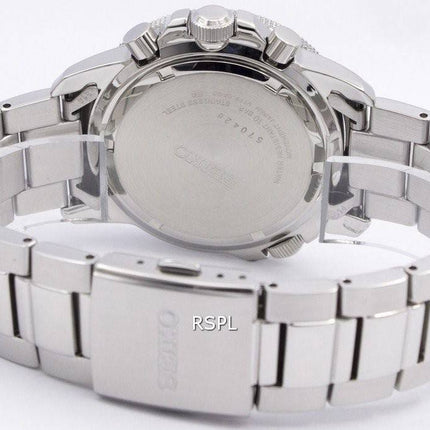 Seiko Solar Alarm Chronograph SSC075P1 SSC075 SSC075P Mens Watch