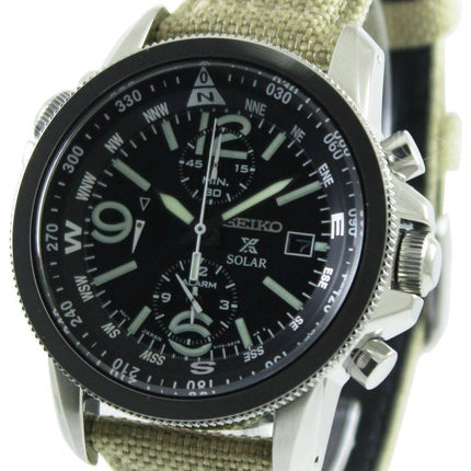Seiko Prospex Solar Military Alarm Chronograph SSC293P1 SSC293P Mens Watch