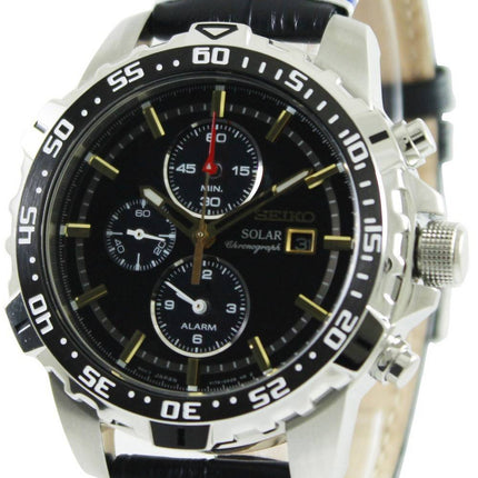 Seiko Solar Alarm Chronograph SSC303P1 SSC303P SSC303 Mens Watch