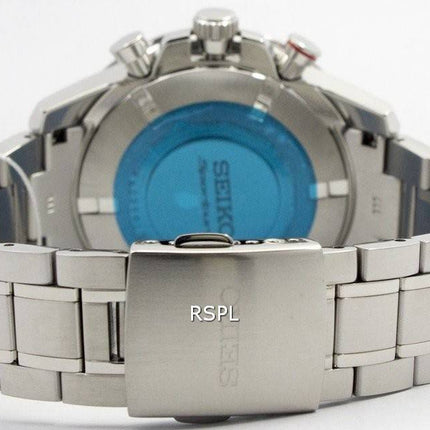 Seiko Sportura Solar Chronograph Perpetual SSC355P1 SSC355P Mens Watch