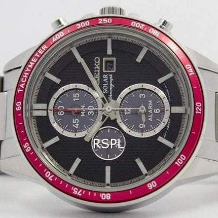 Seiko Solar Chronograph Alarm SSC433P1 SSC433P Men's Watch