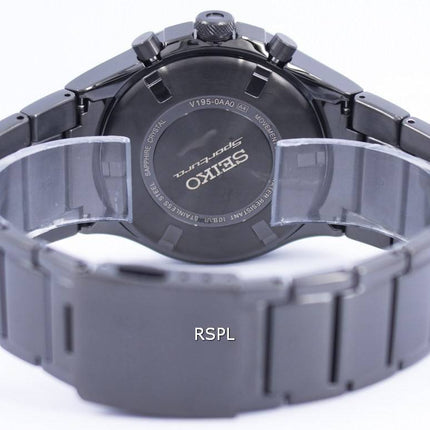 Seiko Sportura World Time Solar Chronograph SSC481 SSC481P1 SSC481P Mens Watch