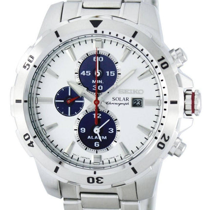Seiko Solar Chronograph Alarm SSC553 SSC553P1 SSC553P Men's Watch