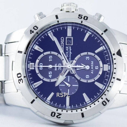 Seiko Solar Chronograph Alarm SSC555 SSC555P1 SSC555P Men's Watch