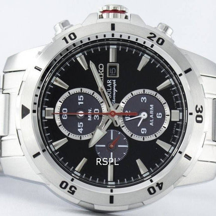 Seiko Solar Chronograph Alarm SSC557 SSC557P1 SSC557P Men's Watch