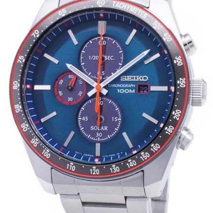 Seiko Solar SSC717 SSC717P1 SSC717P Chronograph Tachymeter Men's Watch