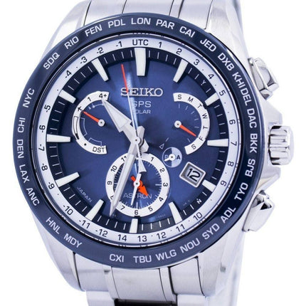 Seiko Astron GPS Solar Dual Time Japan Made SSE053 SSE053J1 SSE053J Men's Watch