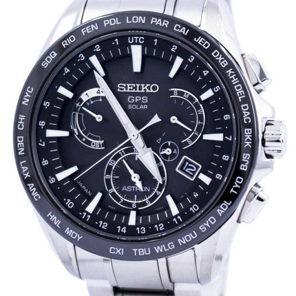 Seiko Astron GPS Solar Dual Time Japan Made SSE077 SSE077J1 SSE077J Men's Watch