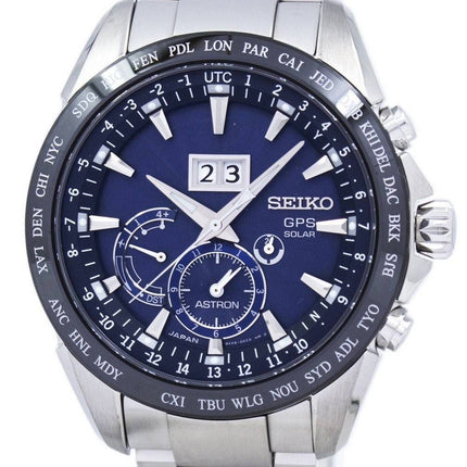 Seiko Astron Solar GPS Dual Time SSE147 SSE147J1 SSE147J Men's Watch