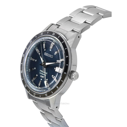 Seiko Presage Style60's GMT Stainless Steel Blue Dial Automatic SSK009J1 Men's Watch