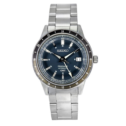 Seiko Presage Style60's GMT Stainless Steel Blue Dial Automatic SSK009J1 Men's Watch