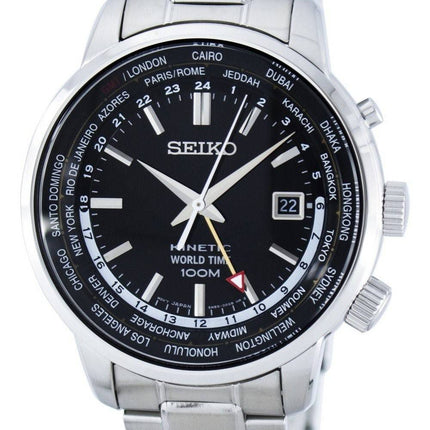 Seiko Kinetic World Time GMT SUN069 SUN069P1 SUN069P Men's Watch